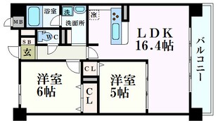 Welina江坂の物件間取画像